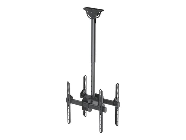 Neomounts NM-C440D - Konsol - fullständig rörelse - för 2 LCD-bildskärmar - svart - skärmstorlek: 32"-60" - takmonterbar