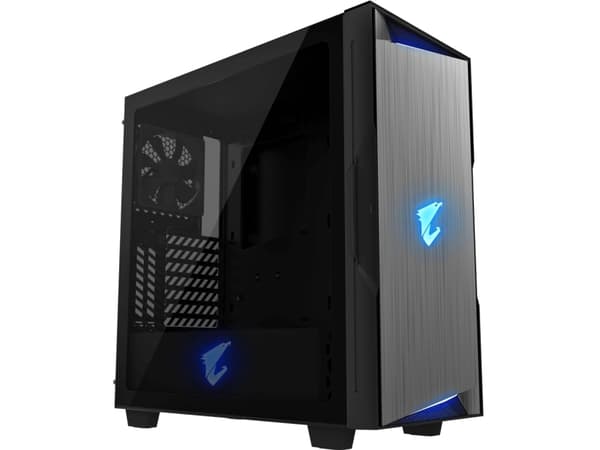 GIGABYTE GB-AC300G, Midi Tower, PC, Svart, ATX, Mini-ATX, Mini-ITX, Glas, Plast, Stål, Spela