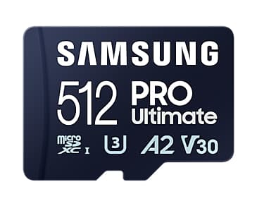 Samsung PRO Ultimate MB-MY512SB - Flashminnekort - 512 GB - A2 / Video Class V30 / UHS-I U3 - microSDXC UHS-I - blå