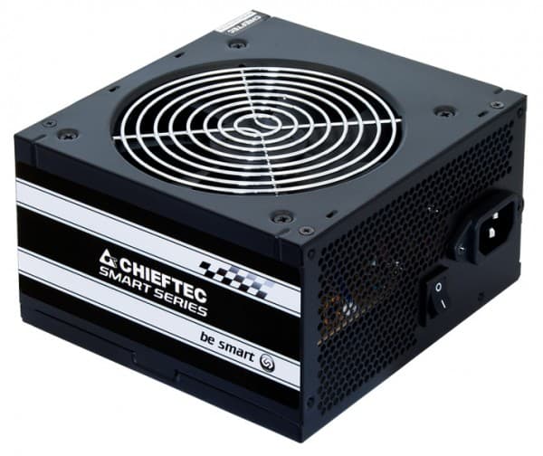 Chieftec Smart Series GPS-400A8 - Strømforsyning (intern) - ATX12V 2.3 - 80 PLUS - AC 230 V - 400 watt - aktiv PFC - svart
