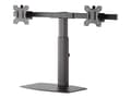 Miniatyrbild 3 av 5: Neomounts FPMA-D865D - Ställ - fullständig rörelse - för 2 LCD-bildskärmar - svart - skärmstorlek: 10"-27" - skrivbordsstativ, disk-monteringsbar
