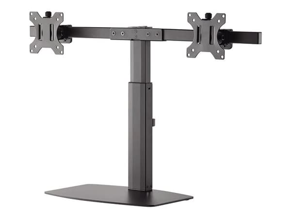 Neomounts FPMA-D865D - Ställ - fullständig rörelse - för 2 LCD-bildskärmar - svart - skärmstorlek: 10"-27" - skrivbordsstativ, disk-monteringsbar