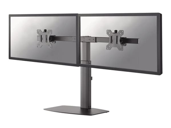 Neomounts FPMA-D865D - Ställ - fullständig rörelse - för 2 LCD-bildskärmar - svart - skärmstorlek: 10"-27" - skrivbordsstativ, disk-monteringsbar