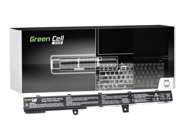 Green Cell PRO - Batteri til bærbar PC (tilsvarer: Asus A31N1319, Asus A41N1308) - litiumion - 4-cellers - 2600 mAh - svart - for ASUS R508CA; R509CA