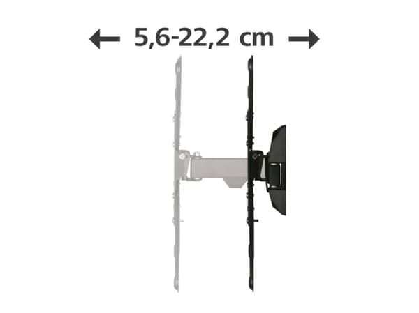 Hama 00220823, 75 x 75 mm, 400 x 400 mm, -12 - 5°, 0°, Stål, Svart