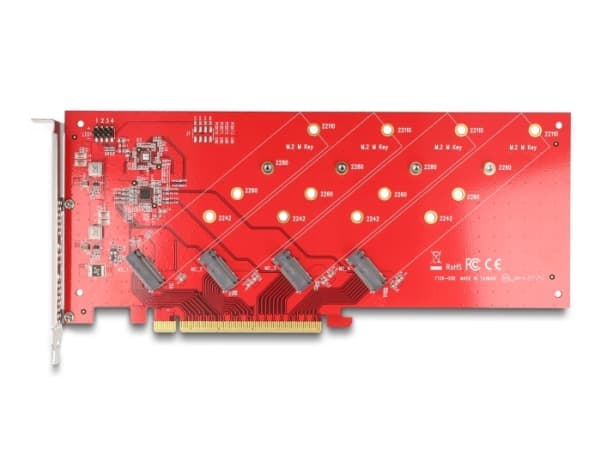 Delock - Gränssnittsadapter - M.2 - M.2 NVMe Card - PCIe 4.0 x16