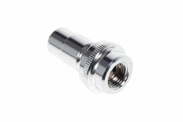 Alphacool 13882, Slangekontakt, Messing, Kromfarget, 1/4", Hankjønn, Hunkjønn