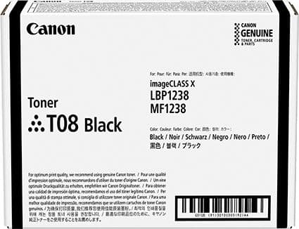 Canon TONER T08 BLACK, 11000 sider, Svart, 1 stykker