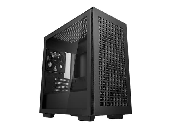 DeepCool CH370, Mini Tower, PC, Musta, mikro ATX, Mini-ITX, ABS, Terästä, Karkaistu lasi, Multi
