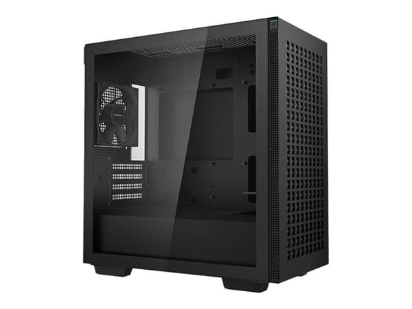 DeepCool CH370, Mini Tower, PC, Musta, mikro ATX, Mini-ITX, ABS, Terästä, Karkaistu lasi, Multi