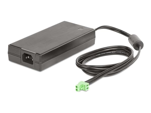 StarTech.com 160W Universal DC Power Adapter (24V/6.6A), 2-Wire Cord and 2/3-Pin Terminal Blocks, 100-240V AC/DC External Power Supply for Industrial