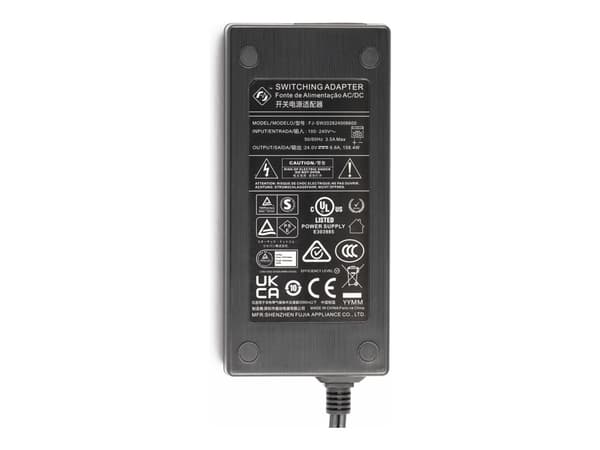 StarTech.com 160W Universal DC Power Adapter (24V/6.6A), 2-Wire Cord and 2/3-Pin Terminal Blocks, 100-240V AC/DC External Power Supply for Industrial