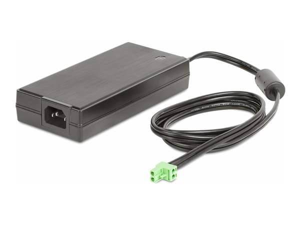 StarTech.com 160W Universal DC Power Adapter (24V/6.6A), 2-Wire Cord and 2/3-Pin Terminal Blocks, 100-240V AC/DC External Power Supply for Industrial