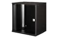 Miniatyrbild 3 av 5: Digitus SOHO PRO Series - Rack skåp - väggmontering - RAL 9005, svart - 12U - 19"