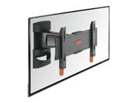 Vogel's BASE 25 S TURN 120 - Monteringssats (gränssnittspanel, väggfäste, svängarm) - för platt panel - svart - skärmstorlek: 19"-37" - väggmonterbar