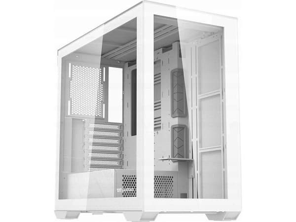 Darkflash-deksel Darkflash DLX4000 GLASS datamaskindeksel (hvit)