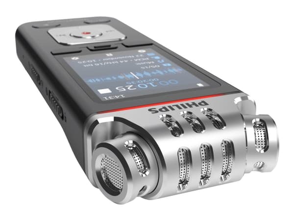 Philips Voice Tracer DVT8110 Meeting Recorder - Röstinspelare - 200 mW - 8 GB - krom, antracit