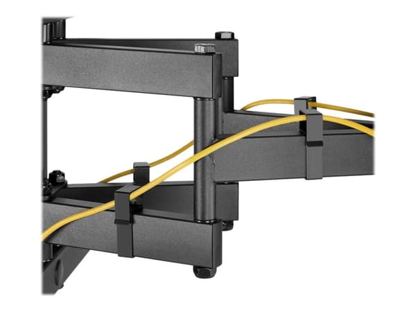 Goobay Pro Fullmotion XL - Konsol - fullständig rörelse - för platt panel - stål - svart - skärmstorlek: 43"-100" - väggmonterbar