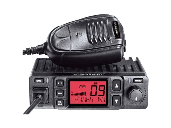 Albrecht AE 6290 CB radio med repeaterfunksjon 12/24V (12629)