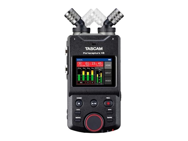 Tascam Portacapture X6 - bærbar, højopløsende flersporsoptager med høj opløsning