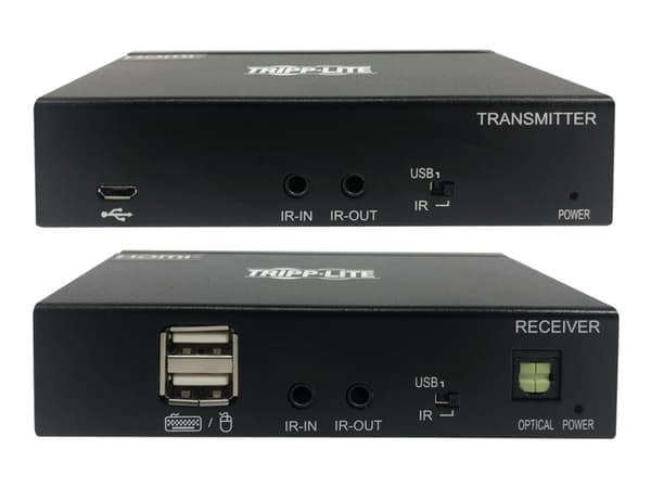 Eaton Tripp Lite Series USB C to HDMI over Cat6 Extender Kit with KVM Support, 4K 60Hz, 4:4:4, Transmitter/Receiver, USB, PoC, HDCP 2.2, up to 230 ft