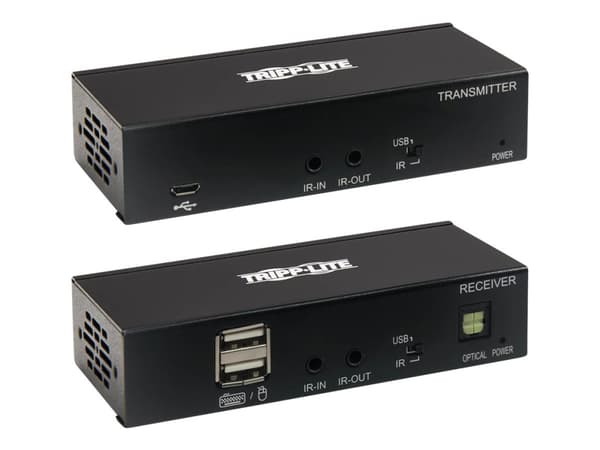 Eaton Tripp Lite Series USB C to HDMI over Cat6 Extender Kit with KVM Support, 4K 60Hz, 4:4:4, Transmitter/Receiver, USB, PoC, HDCP 2.2, up to 230 ft