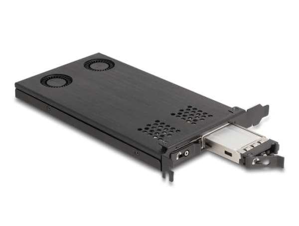 DeLOCK 47042, PCIe, M.2, hannkontakt, PCIe 4.0, svart, aktiv