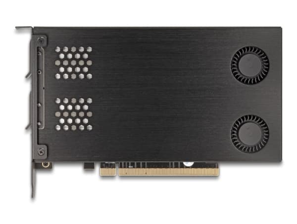 DeLOCK 47042, PCIe, M.2, hannkontakt, PCIe 4.0, svart, aktiv