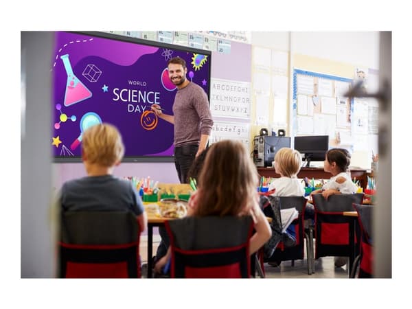 Optoma Creative Touch 5863RK - 86" Diagonalklasse 5-Series LED-bakgrunnsbelyst LCD-skjerm - interaktiv - med pekeskjerm (multiberørings) - Android -