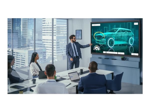 Optoma Creative Touch 5863RK - 86" Diagonalklasse 5-Series LED-bakgrunnsbelyst LCD-skjerm - interaktiv - med pekeskjerm (multiberørings) - Android -