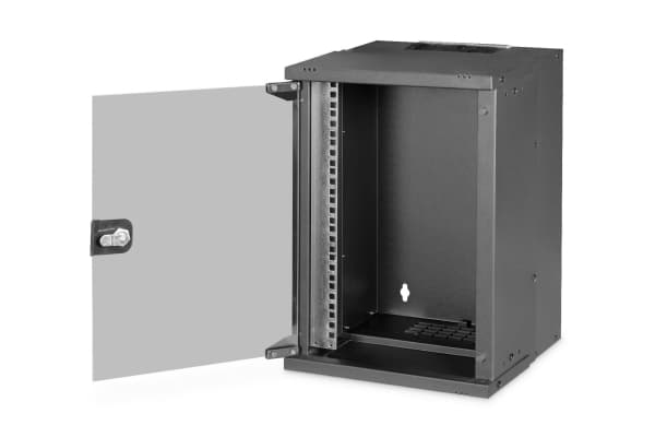 Digitus SOHO PRO Series - Rack skåp - väggmontering - RAL 9005, svart - 9U - 10"