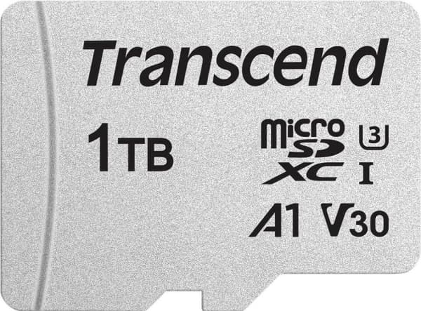 Transcend USD300S - Flash-minneskort (adapter inkluderad) - 1 TB - A2 / Video Class V30 / UHS-I U3 / Class10 - microSDXC UHS-I U3
