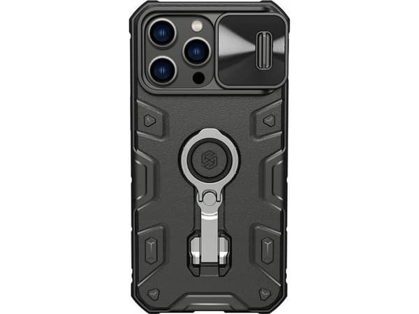 Nillkin CamShield Armor Pro kotelo iPhone 14 Pro Max (musta)