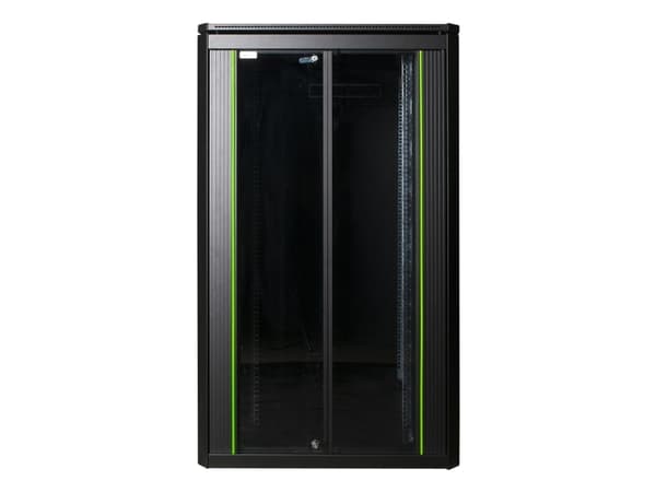 Lanview by Logon Data Line - Rack skåp - 800 x 1000 mm, data line - fristående - svart - 26U - 19"
