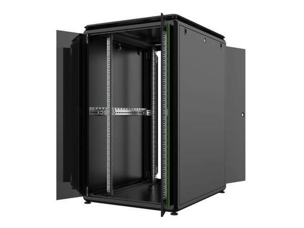 Lanview by Logon Data Line - Rack skåp - 800 x 1000 mm, data line - fristående - svart - 26U - 19"