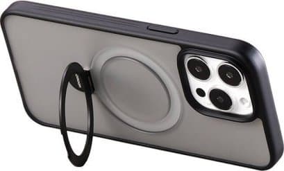 Case Joyroom JR-BP004 Magneettinen suojaava puhelinkotelo, jossa on pidike Apple iPhone 15 Pro Max musta