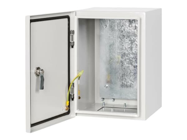 Tripp Lite SmartRack Outdoor Industrial Enclosure with Lock - NEMA 4, pinta-asennus, metallirakenne, 10 x 14 x 10 tuumaa, harmaa - Kotelo - teollinen