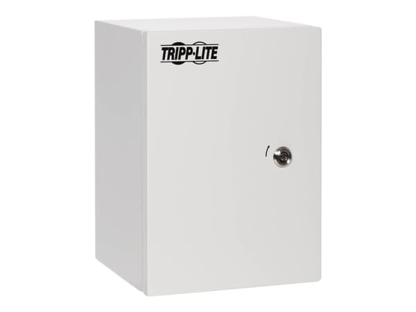Tripp Lite SmartRack Outdoor Industrial Enclosure with Lock - NEMA 4, pinta-asennus, metallirakenne, 10 x 14 x 10 tuumaa, harmaa - Kotelo - teollinen