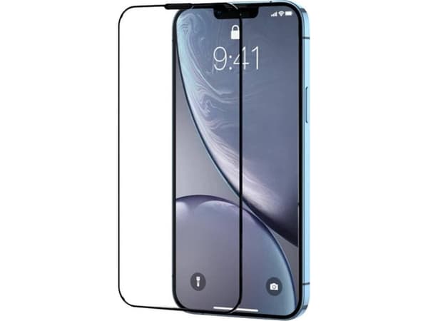 Joyroom HQ-Z21 herdet glass til iPhone 15 med sort ramme og støvfilter
