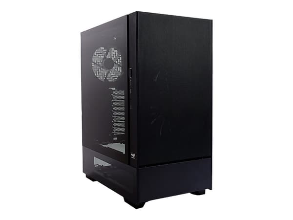 IN WIN ModFree - Base Edition - FT - utökad ATX - genomskinlig sidopanel (härdat glas) - ingen strömförsörjning (ATX12V) - svart - USB/ljud