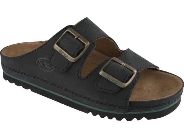 Scholl Air Bag - unisex-sandaler, sort, størrelse 39