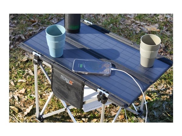 Technaxx TX-251 - Solenergisystem - fällbart campingbord - 20 Watt