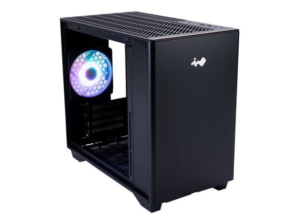 IN WIN A3 - MT - micro ATX - svart - USB/ljud
