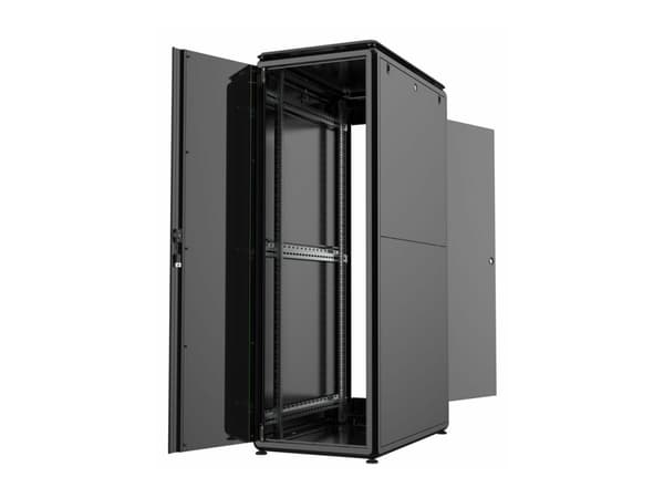 Lanview by Logon - Rack skåp - 600 x 1000 mm, data line - fristående - svart, RAL 9005 - 36U - 19"
