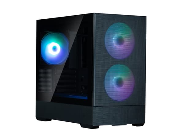 Zalman P30 Air - MT - micro ATX - sidepanel med vindu (herdet glass) - ingen strømforsyning - svart - USB/lyd
