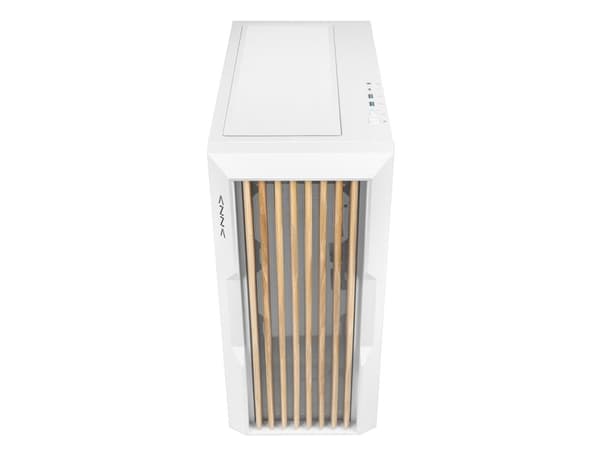 Azza Guardian Wood, Midi Tower, PC, Hvit, Tre, ATX, EATX, ITX, Micro ATX, 17 cm, 40 cm