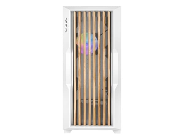 Azza Guardian Wood, Midi Tower, PC, Hvit, Tre, ATX, EATX, ITX, Micro ATX, 17 cm, 40 cm