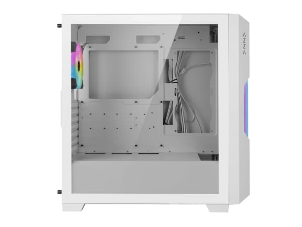 Azza Guardian Glass, Midi Tower, PC, Vit, ATX, EATX, ITX, micro ATX, 17 cm, 40 cm