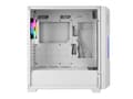 Miniatyrbilde 5 av 5: Azza Guardian Glass, Midi Tower, PC, Hvit, ATX, EATX, ITX, Micro ATX, 17 cm, 40 cm