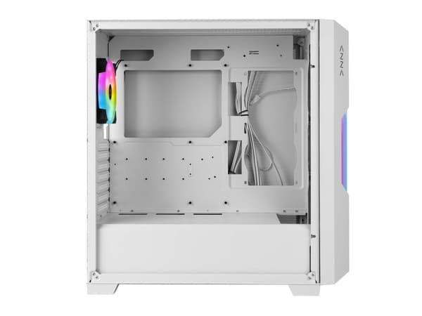 Azza Guardian Glass, Midi Tower, PC, Hvit, ATX, EATX, ITX, Micro ATX, 17 cm, 40 cm